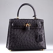 Сумки и аксессуары handmade. Livemaster - original item Women`s bag made of genuine ostrich leather IMS0512B. Handmade.