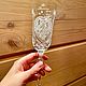 Хрустальные бокалы для свадьбы. Бокалы свадебные. Glass-Deco | Gift. Ярмарка Мастеров.  Фото №4