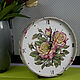 Clock with a hiding place: Oriental roses. Watch. FavoriteStitch. Online shopping on My Livemaster.  Фото №2