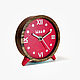 Часы настольные деревянные - Red. Часы классические. MALO.life. Интернет-магазин Ярмарка Мастеров.  Фото №2