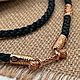 Заказать Гайтан на замке с позолоченными вставками. MisMi jewelry. Ярмарка Мастеров. . Цепочка Фото №3