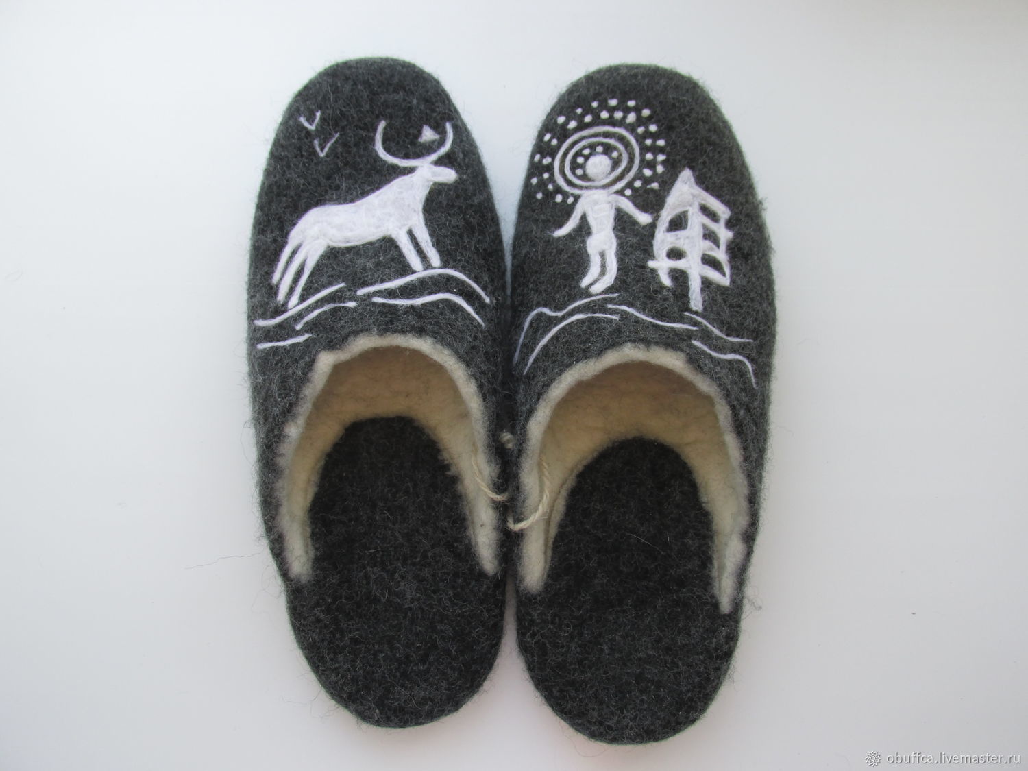 Men's felt Slippers made of Merino wool prevention, Slippers, Kazan,  Фото №1