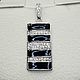 Silver pendant with black onyx and cubic zirconia, Pendants, Moscow,  Фото №1