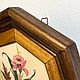 Винтаж: Картина в раме Цветочный букет Италия Винтаж. Предметы интерьера винтажные. Винтажная ярмарка (west-vintage). Ярмарка Мастеров.  Фото №4