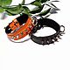 Collars: Dog collar with spikes for dachshund. Dog - Collars. AGAT Galina. My Livemaster. Фото №6
