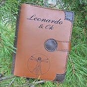 Канцелярские товары handmade. Livemaster - original item A5 ring notebook made of genuine leather A5 format. Handmade.
