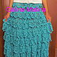 Knitted skirt.Sky blue. Skirts. Galina-Malina (galina-malina). Online shopping on My Livemaster.  Фото №2
