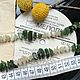 Бусы из белого и зеленого нефрита. Бусы. gemstone. Ярмарка Мастеров.  Фото №6