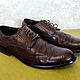 Винтаж: Мужские туфли на шнуровке, wingtip brogue, Обувь винтажная, Волгоград,  Фото №1