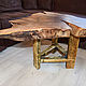 Walnut slab coffee table. Tables. OakForest Wooden Jewelry. My Livemaster. Фото №4