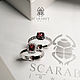 Кольца со шпинелью и цирконами из серебра. Кольца. SCARABEY jewelry. Ярмарка Мастеров.  Фото №6
