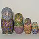 "Matryoshka with Bilibin's ornament". Матрешки. Mariya Voronina Matryoshka. Интернет-магазин Ярмарка Мастеров.  Фото №2