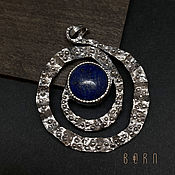 Украшения handmade. Livemaster - original item Silver pendant with lapis lazuli. Handmade.