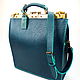 Buy leather handbag Ossag Emerald, leather briefcase, Office bag, Valise, Dubna,  Фото №1