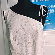 Одежда handmade. Livemaster - original item dresses: Linen dress on the oblique. Handmade.