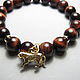 Golden Tiger Bull's-eye Bracelet'. Bead bracelet. Beautiful gifts for the good people (Alura-lights). My Livemaster. Фото №4
