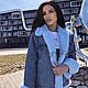 Джинсовка с мехом небесно-голубой Норки ‘VELVET’!. Куртки. YANA KRAFT BRAND. Интернет-магазин Ярмарка Мастеров.  Фото №2