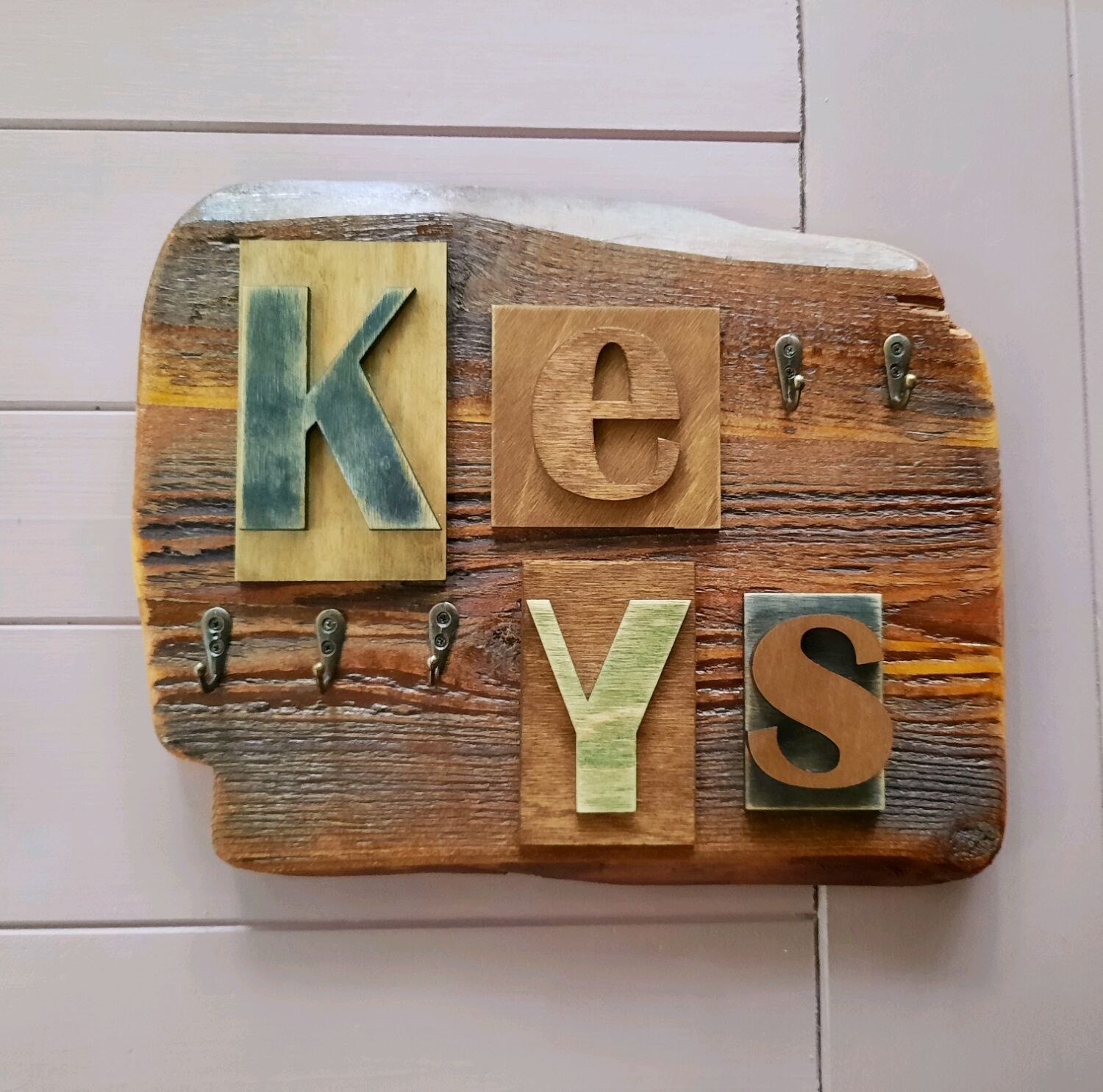 Ключница настенная в стиле лофт/ keys в интернет-магазине Ярмарка ...