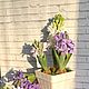 Гиацинты из холодного фарфора. Букеты. FlowerKseni - Ксения Изотова. Ярмарка Мастеров.  Фото №5
