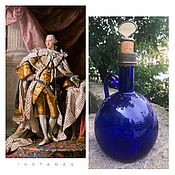 Винтаж handmade. Livemaster - original item From the Castle of King George III... Bottle. Glass Bristol. Handmade.