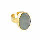 Agate Ring, Oval gold ring, agate ring. Rings. Irina Moro. My Livemaster. Фото №5