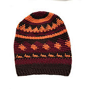 Аксессуары ручной работы. Ярмарка Мастеров - ручная работа Knitted hat Ethno style. Handmade.