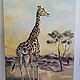 Giraffe oil painting Africa. Pictures. Viktorianka. Online shopping on My Livemaster.  Фото №2