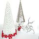Елочка новогодняя Жемчужная и Серебрянная в комплекте. Елки. Irina Christmas Decor. Ярмарка Мастеров.  Фото №4