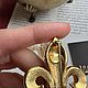 Винтаж: Винтажный комплект Fleur De Lis  ( клипсы и брошь) Joan Rivers. Броши винтажные. Vintageka58. Ярмарка Мастеров.  Фото №6
