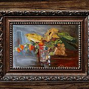 Картины и панно handmade. Livemaster - original item Oil painting: Autumn bouquet with physalis. Handmade.