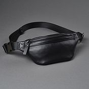 Backpack leather women's Crocus (Black)