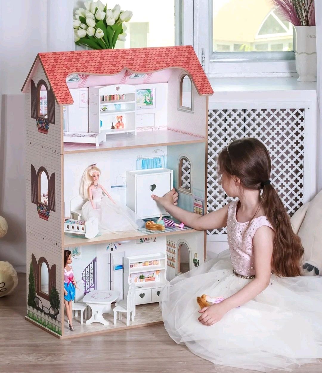 кукольный домик варя с мебелью