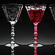 Collectible Crystal glasses with etching. Wine Glasses. antiqueb (antiqueb). My Livemaster. Фото №4