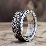Украшения handmade. Livemaster - original item Ring made of silver fifty Kopecks, USSR. Handmade.