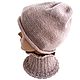 Order Powder-colored hat, 100% wool, size 56-58. kukla-iz-lesa. Livemaster. . Caps Фото №3