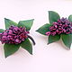 Brooch leather Sprig of lilac. Brooches. Shagree (Shagree). My Livemaster. Фото №6