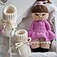 Набор для фотосессии новорожденного: Пинетки и кукла. Наборы для фотосессий. Happy Mom's (подарки новорожденным ). Ярмарка Мастеров.  Фото №4