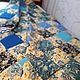 "Диковинные Цветы" Одеяло пэчворк в синих тонах, Одеяла, Новотроицк,  Фото №1