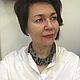 Заказать Льняные бусы со снежным обсидианом. Ukrasim-sebya. Ярмарка Мастеров. . Бусы Фото №3