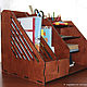 Large wooden organiser for documents. Basket. My dear home. Online shopping on My Livemaster.  Фото №2
