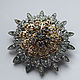 Brooch with transparent stones, Vintage brooches, Moscow,  Фото №1