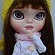 Кукла Блайз (Blythe Doll) custom, ooak doll, с коричневыми волосами. Кукла Кастом. Blythe Dolls by Elena Khromova. Ярмарка Мастеров.  Фото №4