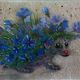 Flower hedgehog. Cornflowers, Pictures, Moscow,  Фото №1