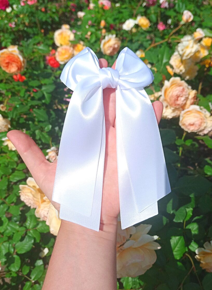 Белый бант. Бант на 1 сентября. в интернет-магазине на Ярмарке Мастеров ...