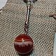 Keychain with coffee agate super large!!! 20 mm ball. Key chain. marusjy. My Livemaster. Фото №4