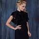 Formal gown black dress with ruffles. Dresses. Дизайнерские платья Valensia Atelier. My Livemaster. Фото №4