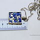 Set mosaic ' blue abstraction'. Pendants. Transparent world. Online shopping on My Livemaster.  Фото №2