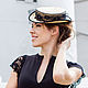 Order Straw hat-top hat with veil. Exclusive HATS. LANA ANISIMOVA.. Livemaster. . Hats1 Фото №3