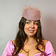 Hat with veil Amazon dusty rose. Hats1. Novozhilova Hats. Online shopping on My Livemaster.  Фото №2