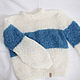 Свитер из мохера ручной работы. Свитеры. Knit by Heart - Вязаная одежда 富. Ярмарка Мастеров.  Фото №6